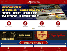 Tablet Screenshot of fifacoin.com